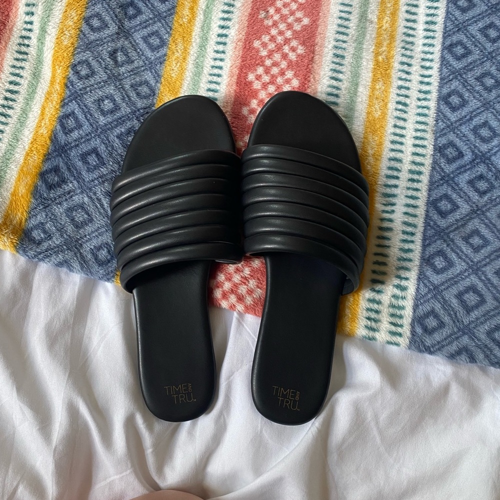 Faux Leather Sandals